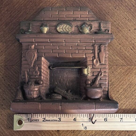 VINTAGE CHALKWARE / PLASTER FIREPLACE KEY / POTHOLDER HANGER‎ - Picture 7 of 7